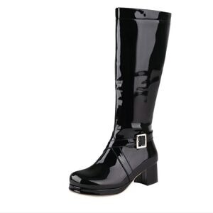 Patent leather gogo boots NWOT